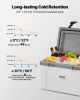 VEVOR Portable Cooler, 26 QT Hard Cooler with Ice Retention, Heavy-Duty Handles and Strap, Lightweight Rigid Material Insulated Portable Cooler
