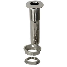 C.E. Smith 80 Series Screwless Flush Mount Rod Holder  - Stainless Steel - Swivel Bottom - Black Liner (Option: 0 Degree)