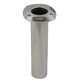 C.E. Smith 70 Series Standard Flush Mount Rod Holder - Stainless Steel - Cast Bottom - Black Liner (Option: 0 Degree)