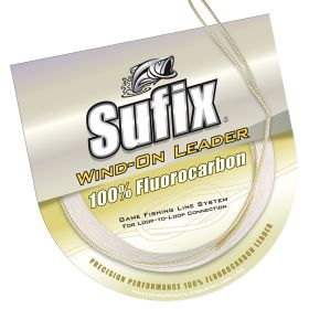 Sufix Wind-On 100% Clear Fluorocarbon Leader - 11 yds (Option: 100Lb)