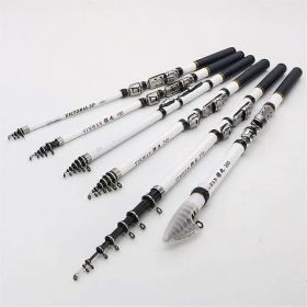 Spinning Rod Rock Fishing Carbon Fiber Mini Telescopic Portable 1.8M (Option: 180)