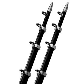 TACO 15' Outrigger Poles - 1-1/8" Diameter (Color: Black/Silver)