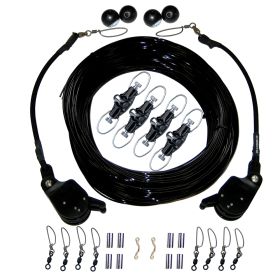 Rupp Double Rigging Kit Black Mono (Option: W/Lok-Ups & Nok-Outs, size: 260')