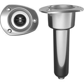 Mate Series Stainless Steel Rod & Cup Holder - Drain (Option: Oval, size: 0°)