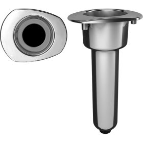 Mate Series Elite Screwless Stainless Steel Rod & Cup Holder (Color: Silver, Option: Oval Top, size: 0°)