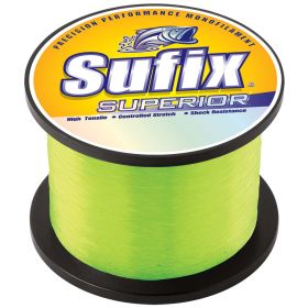 Sufix Superior Hi-Vis Yellow Monofilament - 60lb (Option: 1825Yds)
